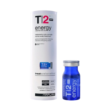 NAPURA T2 – Ampoules anti-chute sans rinçage (12 x 8 ml)