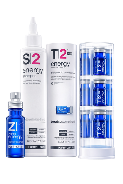 Pack anti-chute de cheveux NAPURA (traitement / shampooing / ampoules)